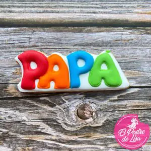 👨🌈🍪 Galletas Decoradas Papá Multicolor - ¡Un Regalo Dulce y Colorido para el Mejor Papá! 🎁🎨
