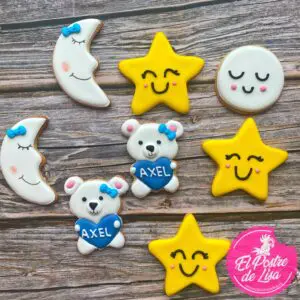 Set de Galletas Decoradas Dulces Sueños: Delicadeza en Cada Bocado 🌙🍪