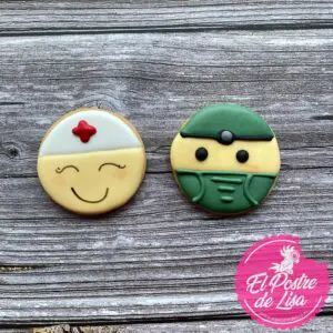 Galletas Decoradas Caritas de Medicina - ¡Dulces Cuidados para los Amantes de la Salud!