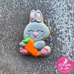 🐰🍪 Galletas Decoradas Conejito con Zanahoria - ¡Una Delicia Adorable para los Amantes de los Conejitos!🥕🎁
