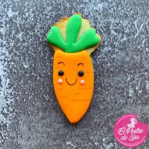 🥕🍪 Galletas Decoradas: Zanahoria - ¡Un Bocado Saludable y Delicioso para Disfrutar!🌿🌼