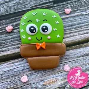 🌵🍪💤 Galletas Decoradas Cáctus Soñador Un Bocado de Dulces Sueños Desérticos 😊