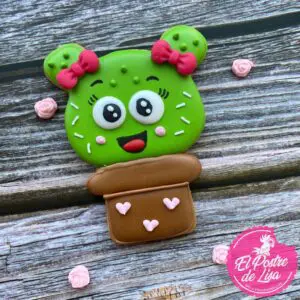 🌵🍪🎀 Galletas Decoradas Cáctus Coletas: Un Toque Dulce y Desértico en Cada Mordisco 😊