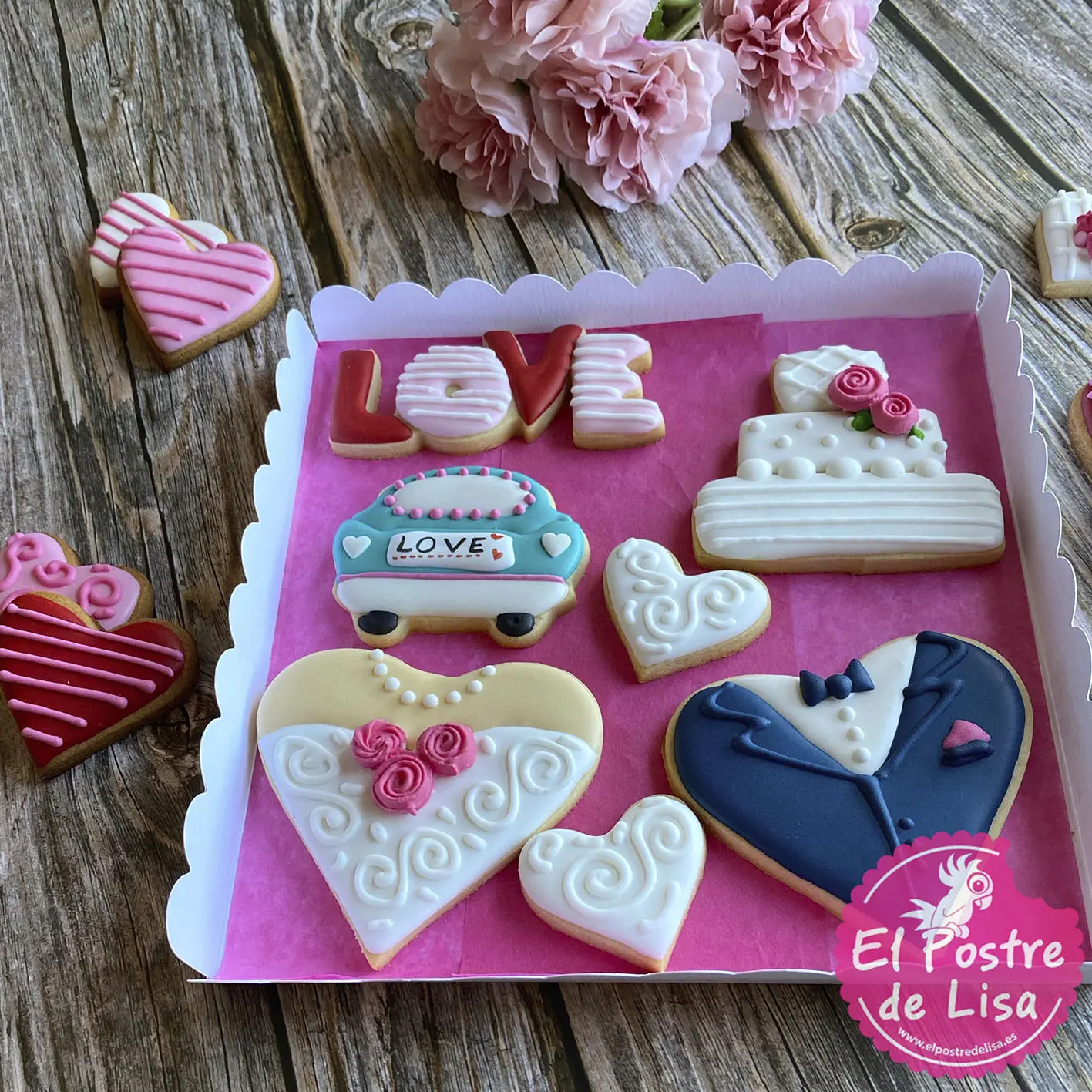 Diseña Tu Caja de Galletas Decoradas para Bodas ¡El Regalo Más Dulce y Personalizado!" 🎁🍪