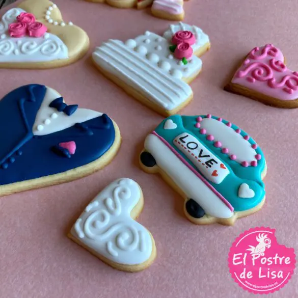 Galletas Decoradas de Boda