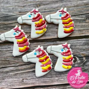 🌈🐴🍪 Galletas Decoradas Pony Multicolor - ¡Dulzura y Color en cada Bocado! 🎁😄