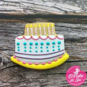 Galletas Decoradas: Tarta de Cumpleaños, Dulce Celebración en Cada Bocado 🎂🍪