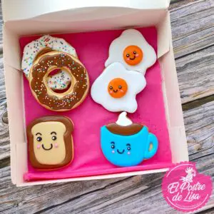 Set de Galletas Decoradas: Desayuno Completo, Dulce Inicio del Día 🌅🍪