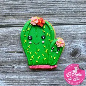 🌵👶🍪 Galletas Decoradas Cáctus con Bebé - ¡Un Regalo Especial para el Día de la Madre! 🎁💖