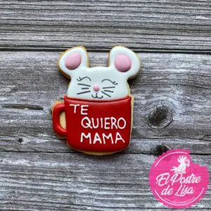 🐭🌸🍪 Galletas Decoradas Ratita para Mamá - ¡Un Regalo Dulce y Encantador para la Mejor Mamá! 🎁💕