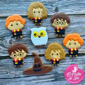 🧙‍♂️🍪 Set de 8 Galletas Decoradas de Harry Potter: Magia y Sabor en Cada Bocado! ⚡️✨