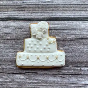 Galletas Decoradas Tarta de Boda Perlada: Elegancia en Cada Mordisco 🍰💍🍪