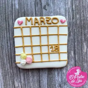 Galletas Decoradas con Fecha en Calendario: Tu Día Especial, Un Bocado a la Vez 📅🍪