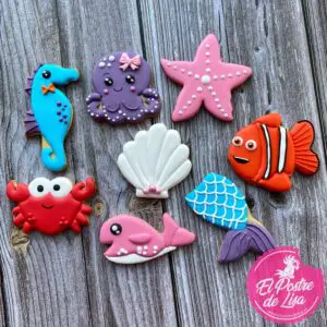 🌊 Set Galletas Decoradas Fondo del Mar Sumérgete en un Festín de Sabores 🐠🍪