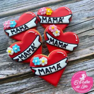 👩💖🍪 Galletas Decoradas Tatuaje Mamá - ¡Un Dulce Homenaje a la Mejor Mamá del Mundo! 🎁🌺