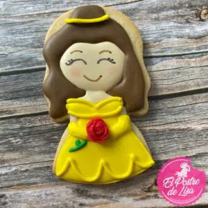 🌹 Galletas Decoradas Bella: Dulzura y Encanto de la Bella y la Bestia 🌹🍪