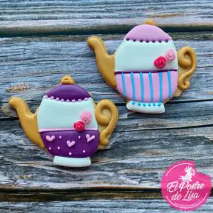 🎩 Galletas Decoradas Tetera: Delicias Mágicas de Alicia en el País de las Maravillas ☕🍪