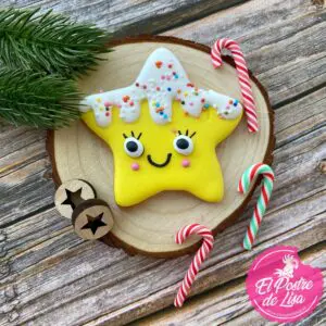 🌟🍪 Galletas Decoradas Estrella de Navidad - ¡Un Destello Dulce para Tu Festividad! 🎄🎉