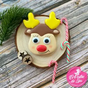 🦌🍪 Galletas Decoradas Rodolfo el Reno - ¡Una Delicia Navideña Brillante Como su Nariz! 🎄🎁