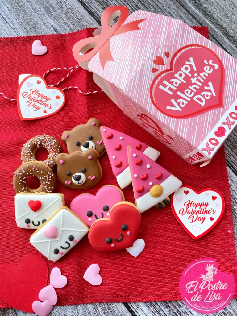 Galletas Decoradas Amor Kawaii 