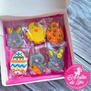 ⏳🍪 Set de Galletas Decoradas Tiempo de Pascua - ¡Celebra la Tradición con Estas Delicias Temáticas! 🐰🌼