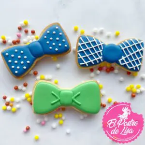 🎩🍪 Galletas Decoradas Pajarita - ¡Un Toque Elegante y Delicioso para tus Celebraciones! 🎁🌟