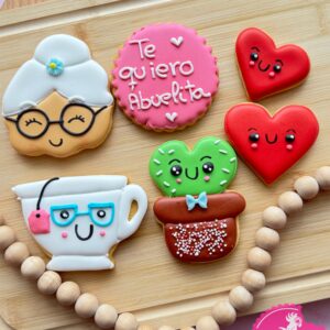 Set de Galletas Decoradas Abuela - Un Dulce Mensaje de Amor para Nuestra Querida Abuela
