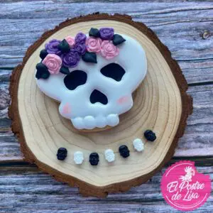 💀🎃 Galletas Decoradas Halloween Calavera Presumida - ¡Dulzura con Estilo para Tu Fiesta!🍪🎉