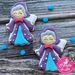 ✨🍪 Galletas Decoradas Hada Madrina de Cenicienta: Magia y Delicia en Cada Bocado! 👑✨