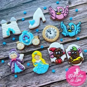 👸🍪 Set de Galletas Decoradas Cenicienta: Un Festín Real de Delicias Encantadoras ✨🏰