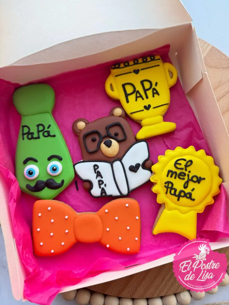 🐻✨ Delicias Papa Oso: Set Exclusivo de Galletas Decoradas con Carácter 🍪