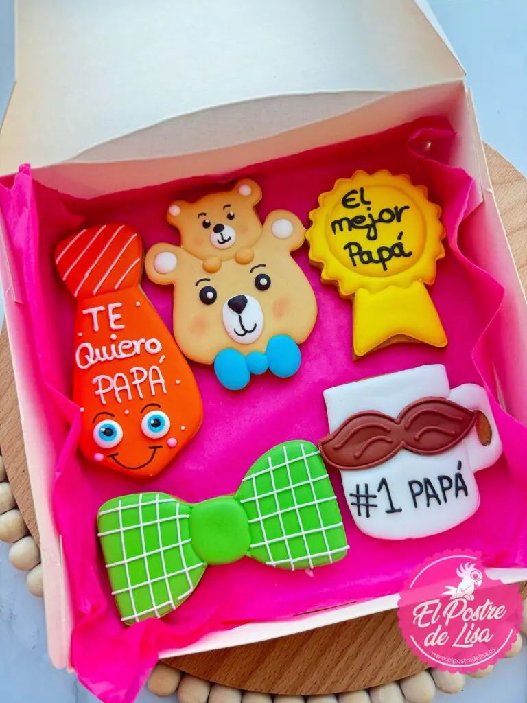 Set de Galletas Decoradas: Papá Oso, el Dulce Héroe de la Familia