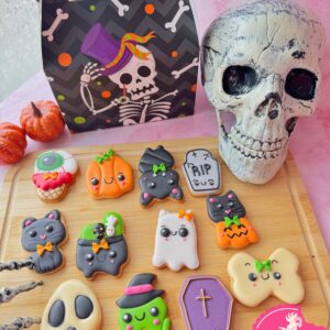 Caja de 12 Galletas Decoradas de Halloween – Edición especial