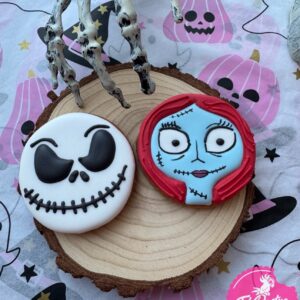 Galletas decoradas de Jack y Sally (Pesadilla antes de Navidad)