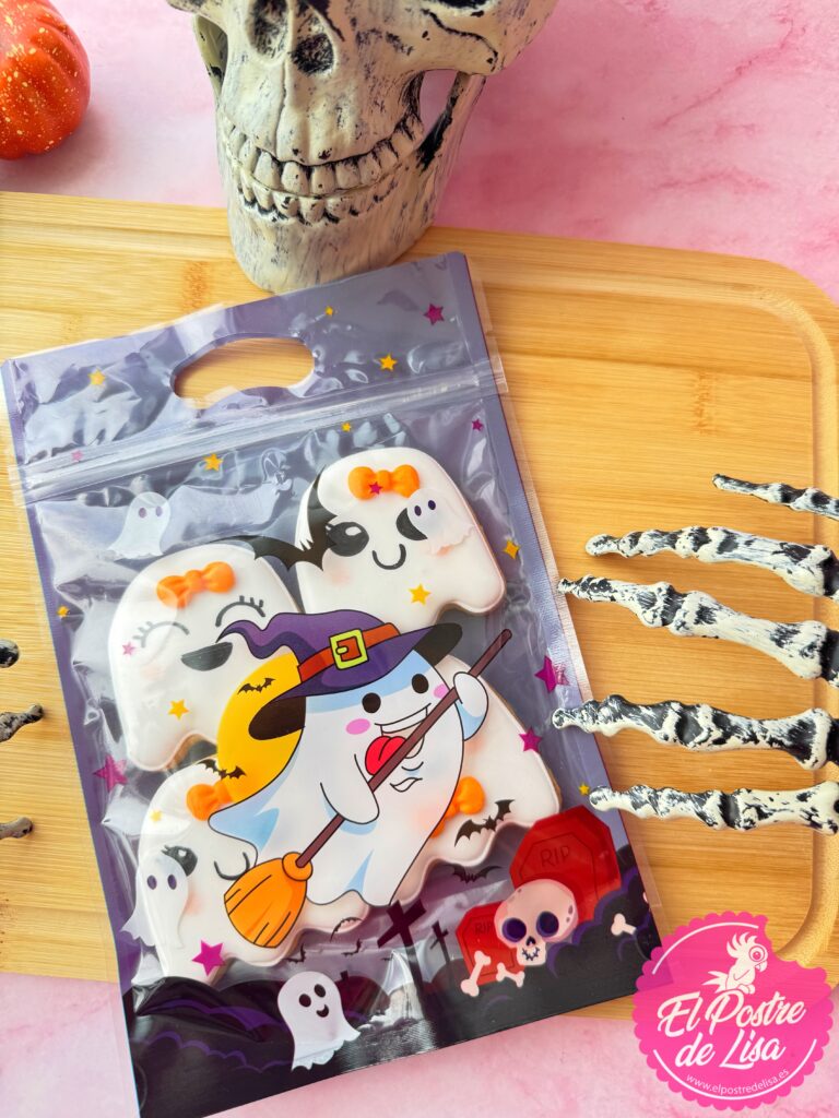 Mini galletas fantasma en bolsa terrorifica!