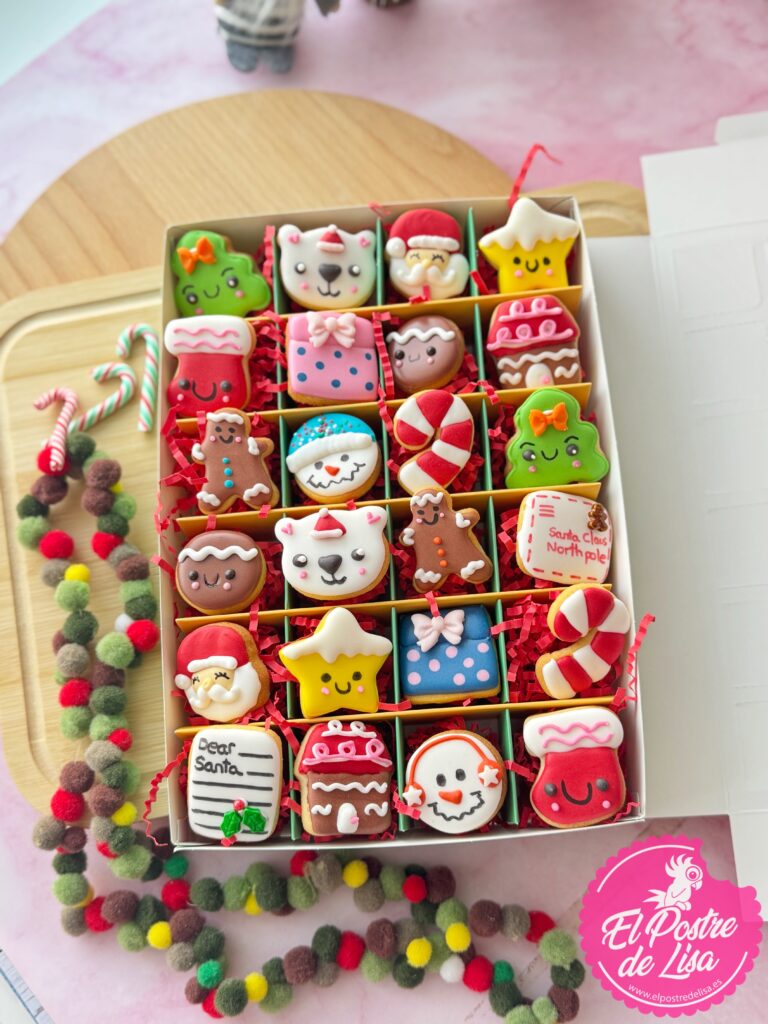 Calendario de Adviento de galletas decoradas artesanales