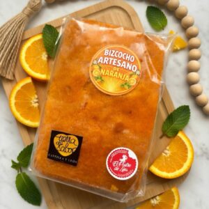 Bizcocho de naranja artesanal