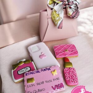 Bolsito con galletas decoradas para mamá