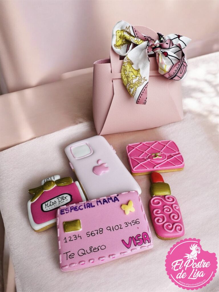 Bolsito con galletas decoradas para mamá