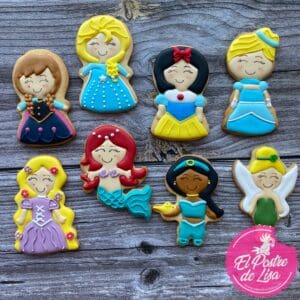 👑🍪 Set de Galletas Decoradas Princesas Disney: Un Festín de Encanto y Sabor Mágico ✨🌸