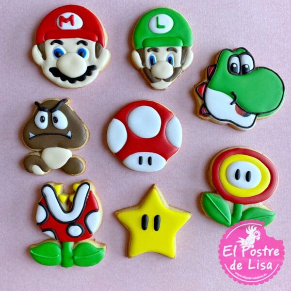 Galletas Decoradas de Super Mario Bros