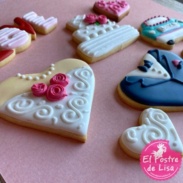 Galletas Decoradas de Boda