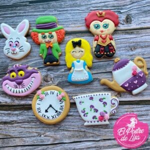 🎩 Set Galletas Decoradas Alicia en el País de las Maravillas: Delicias Mágicas y Encantadoras 🌈🍪