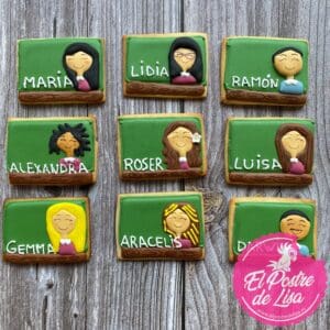 Galletas Decoradas Personalizadas para Profes: Un Toque Dulce con su Nombre 📚🍎🍪