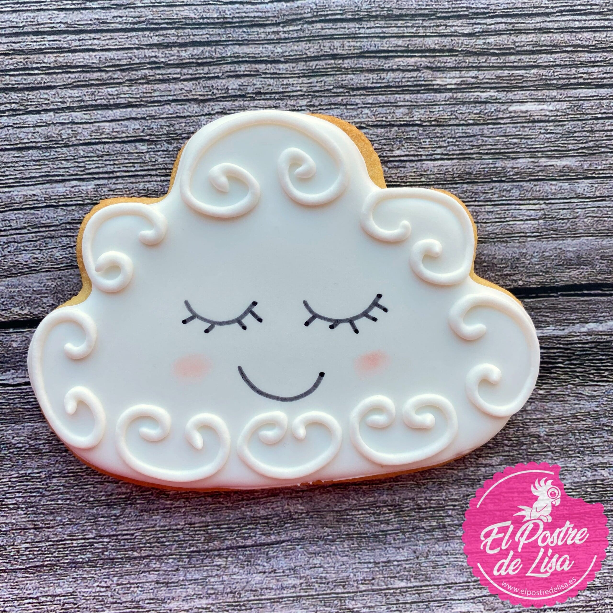 ☁️🍪😄 Galletas Decoradas Nube Risueña Un Bocado de Alegría Celestial 😊 -  El postre de Lisa - Galletas Decoradas y PersonalizadasGalletas decoradas  Nube Risueña