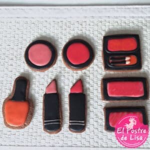 Set de Galletas Decoradas de Maquillaje: Estilo en Cada Bocado 💄🍪