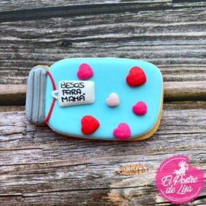 👩💋🍪 Galletas Decoradas Bote Besos para Mamá - ¡Un Delicioso Regalo de Amor para la Mejor Mamá! 🎁💕