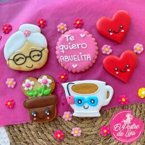 👵💖🍪 Set de Galletas Decoradas ¡Te Quiero, Abuela! - Un Dulce Mensaje de Amor para Nuestra Querida Abuela🎁🌟