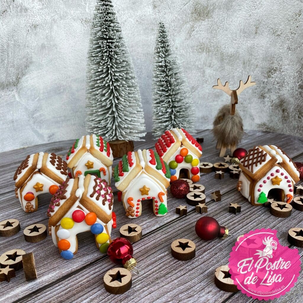 Set de 6 Mini Casitas de galleta Especial de Navidad: Dulce Encanto Festivo 🏠🎄🍪