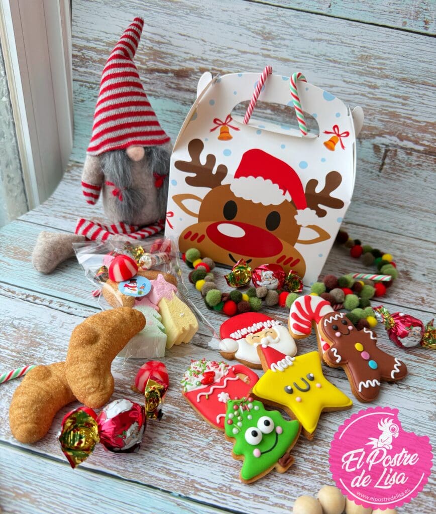 Cajita Infantil Galletas decoradas de Navidad!!